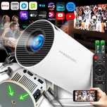 PROJEKTOR HD 720P RZUTNIK Przenośny 4K Led Android 11 Wifi Aplikacje
