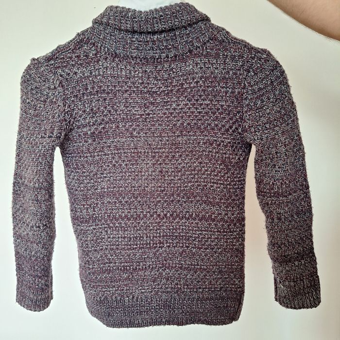 Reserverd sweter kardigan chłopiec 122 warkocz