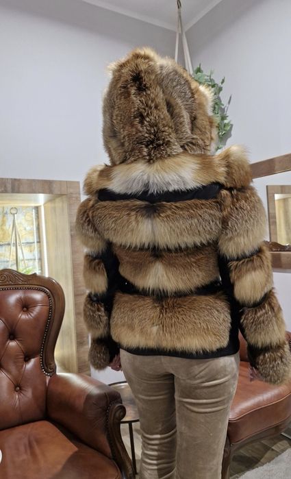 Futro naturalne z lisa jakość Premium