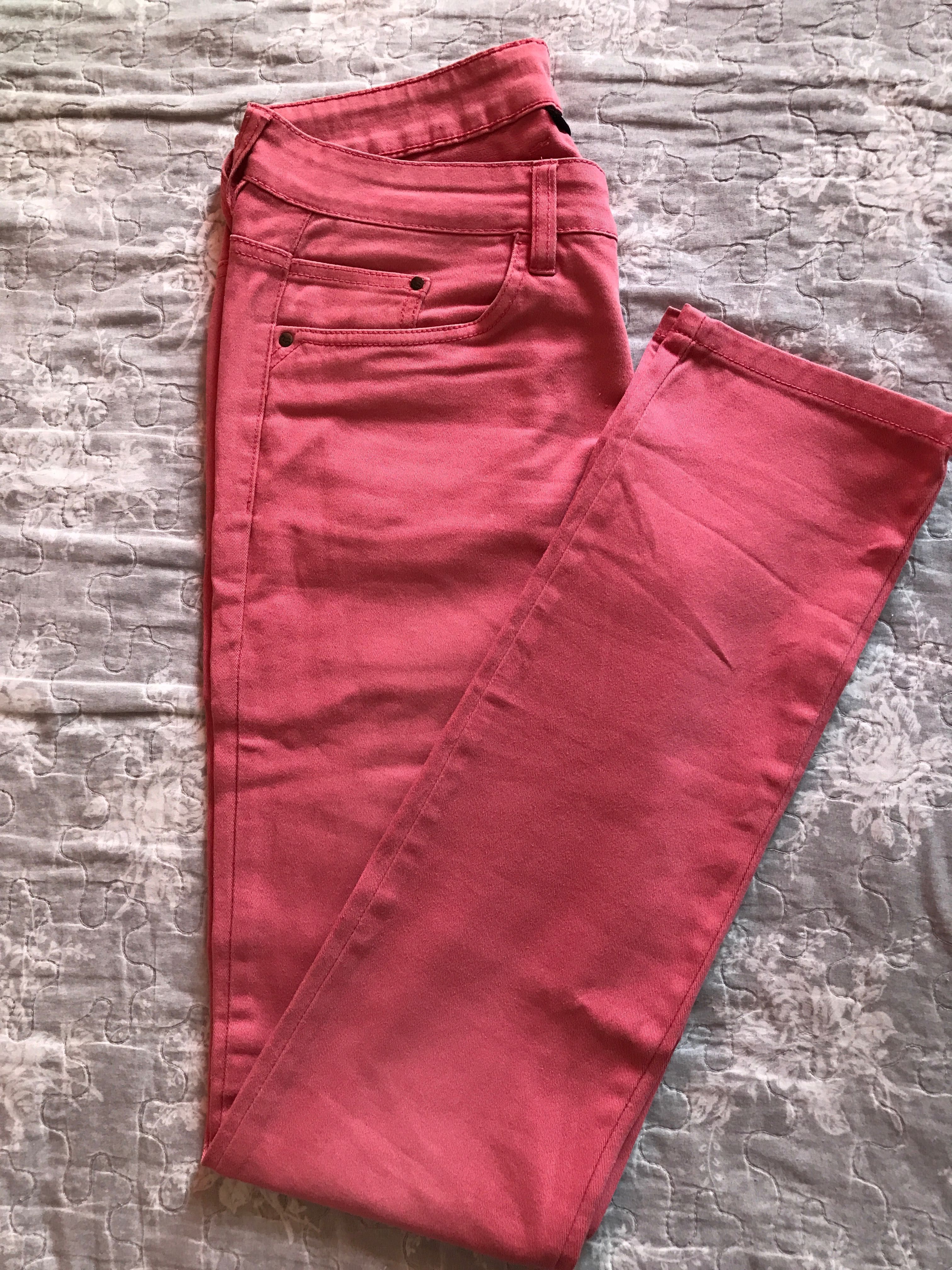Spodnie jeansy różowe Esmara r.38