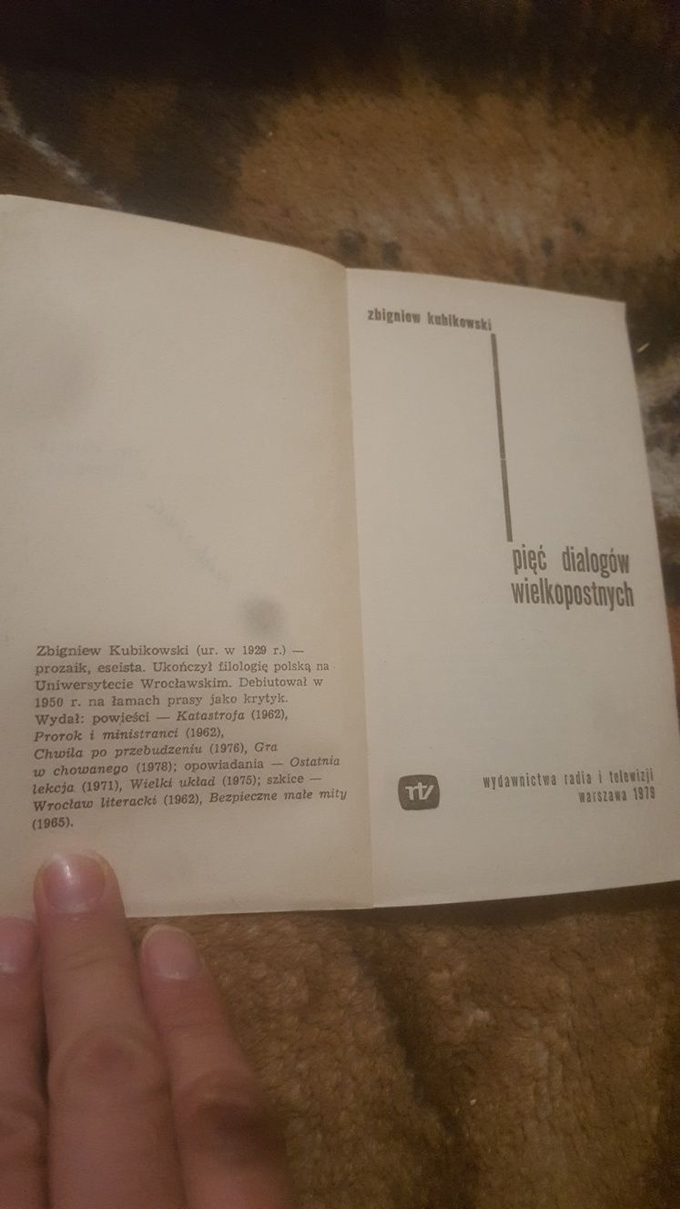 Zbigniew Kubikowski. Pięć dialogów wielkopostnych.