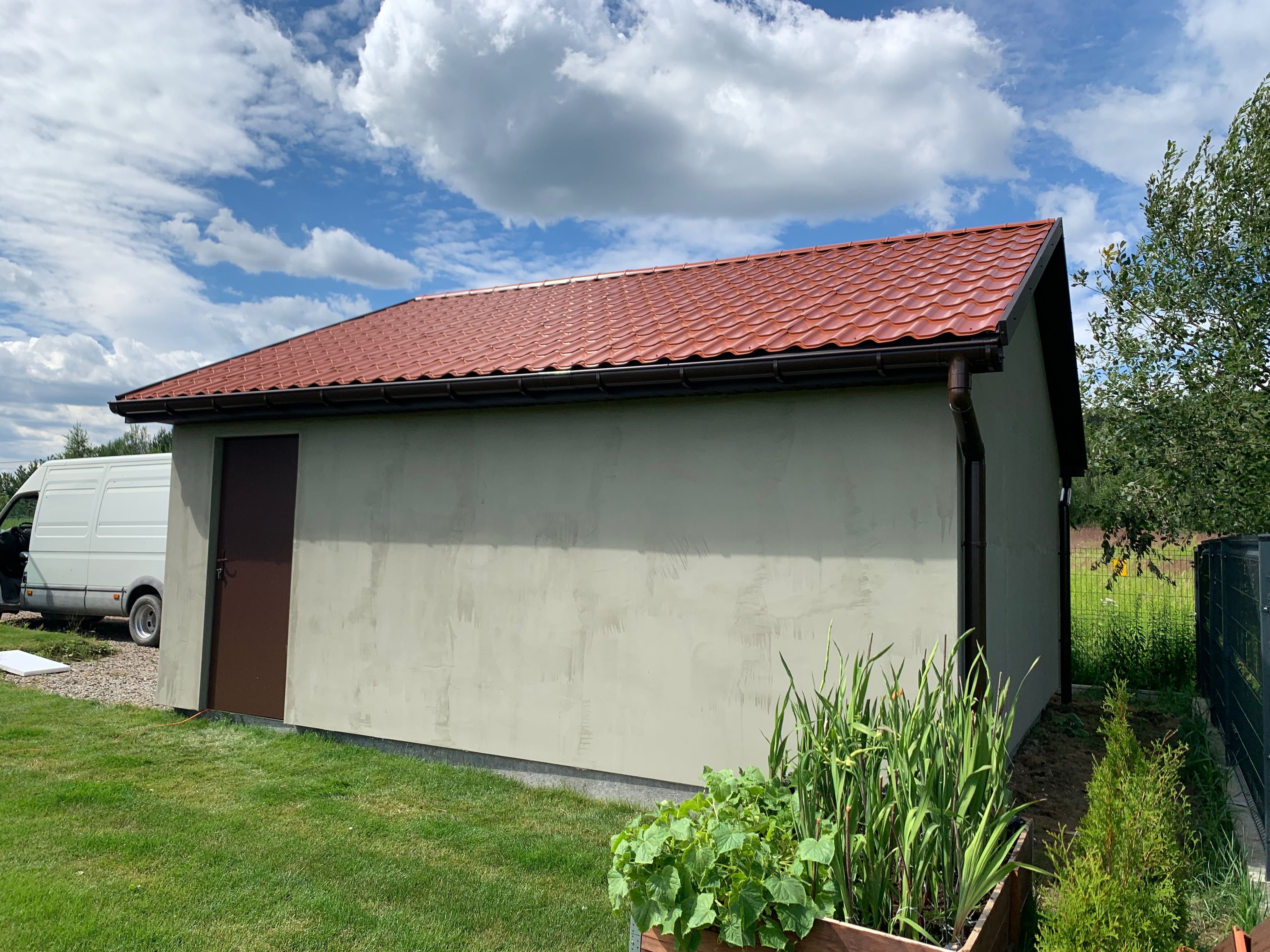 Garaż szkieletowy dwustanowiskowy drewniany 35m2 - Johny House