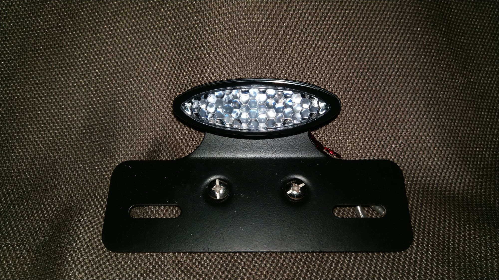 LED Мото стоп сигнал рамка під номер Підсвітка номеру custom чоппер