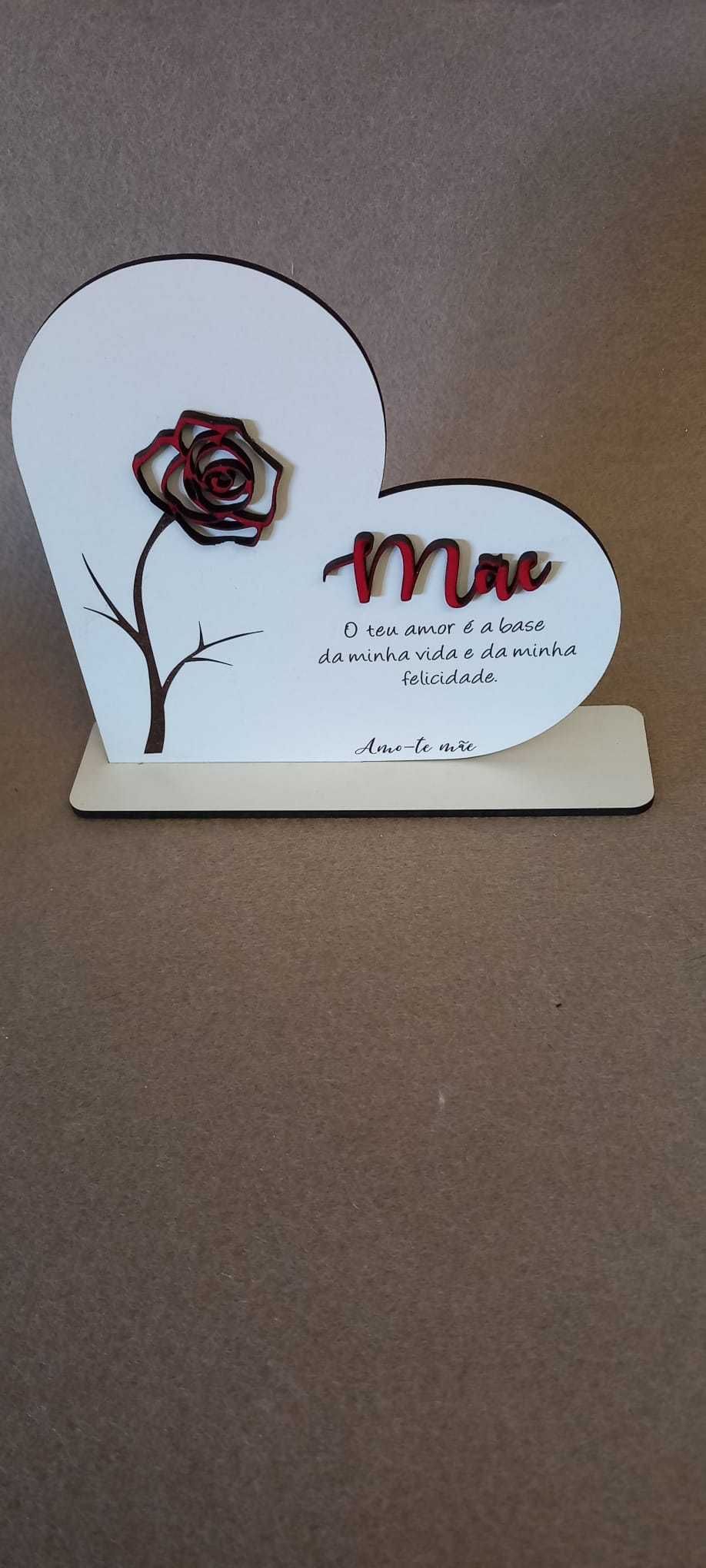 Coração Decorativo Personalizado para MÃE