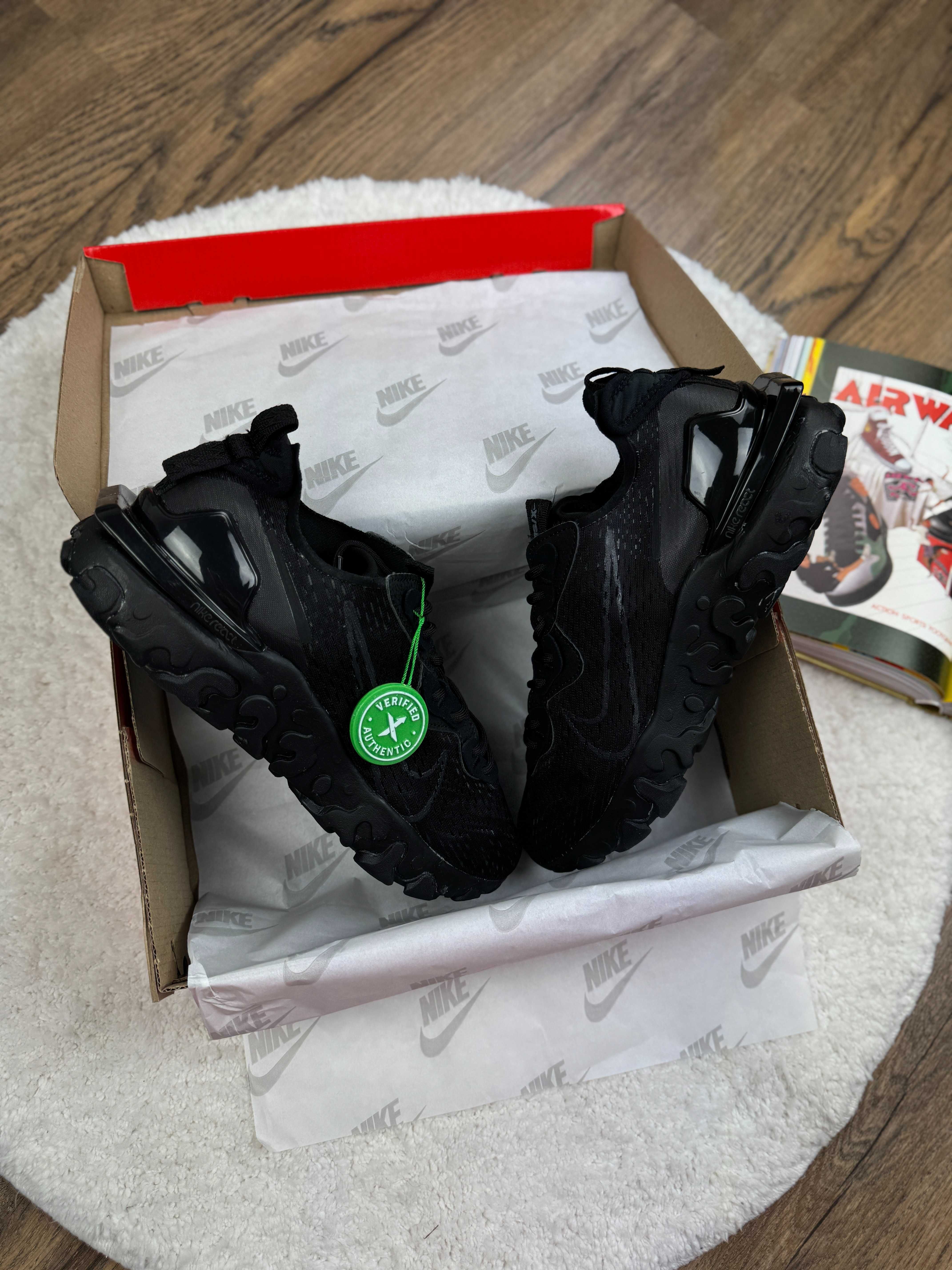 ‼️ Кросівки Nike React Vision Triple Black