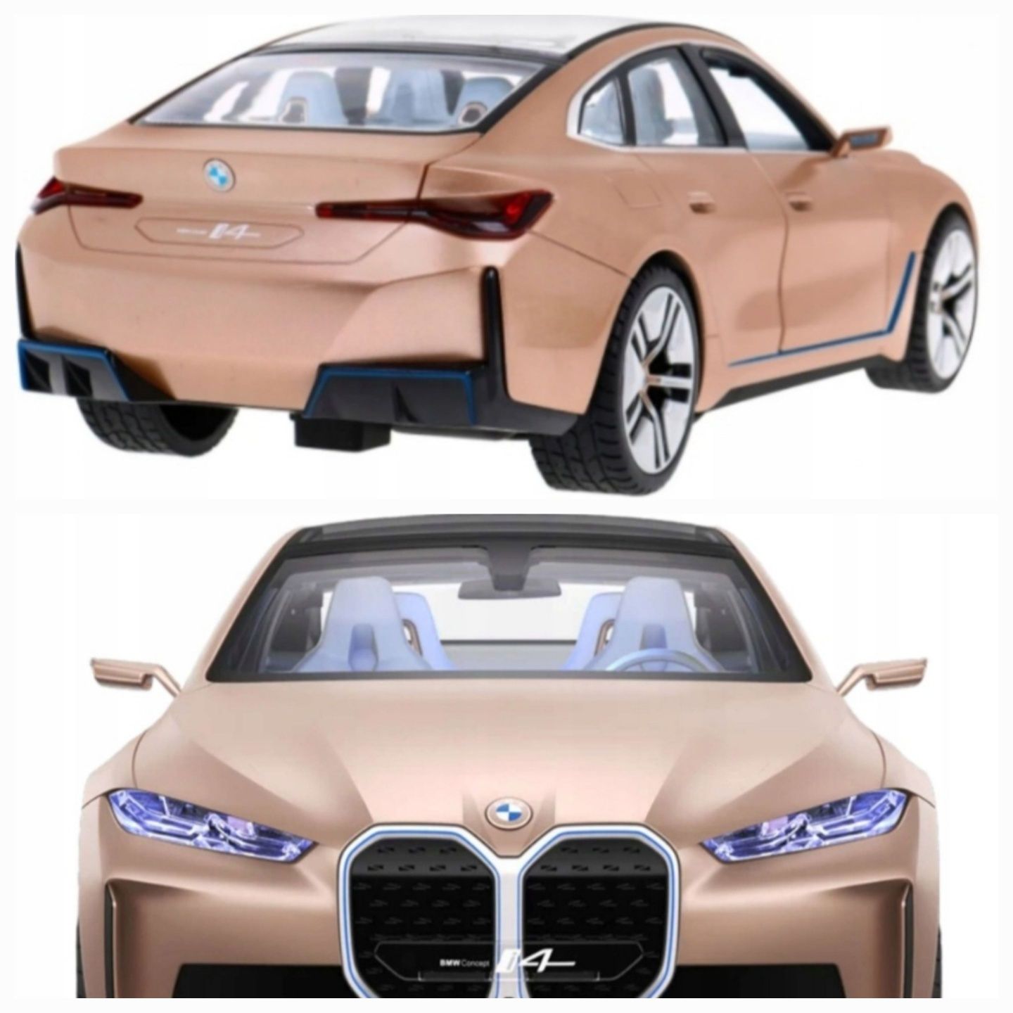 Rastar BMW i4 Concept auto zdalnie sterowane skala 1:14 złoty
