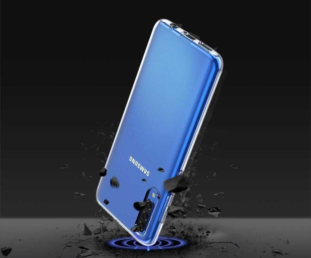 Etui transparentne do Samsung Galaxy A50 + Szkło Hartowane