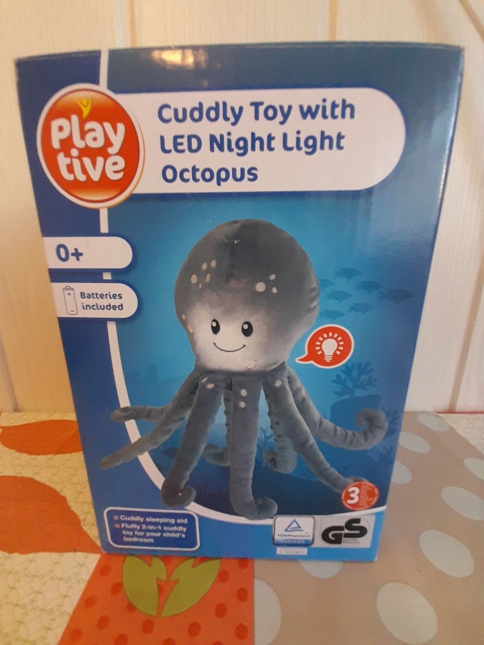 Pluszak ośmiernica z LED lampką nowy