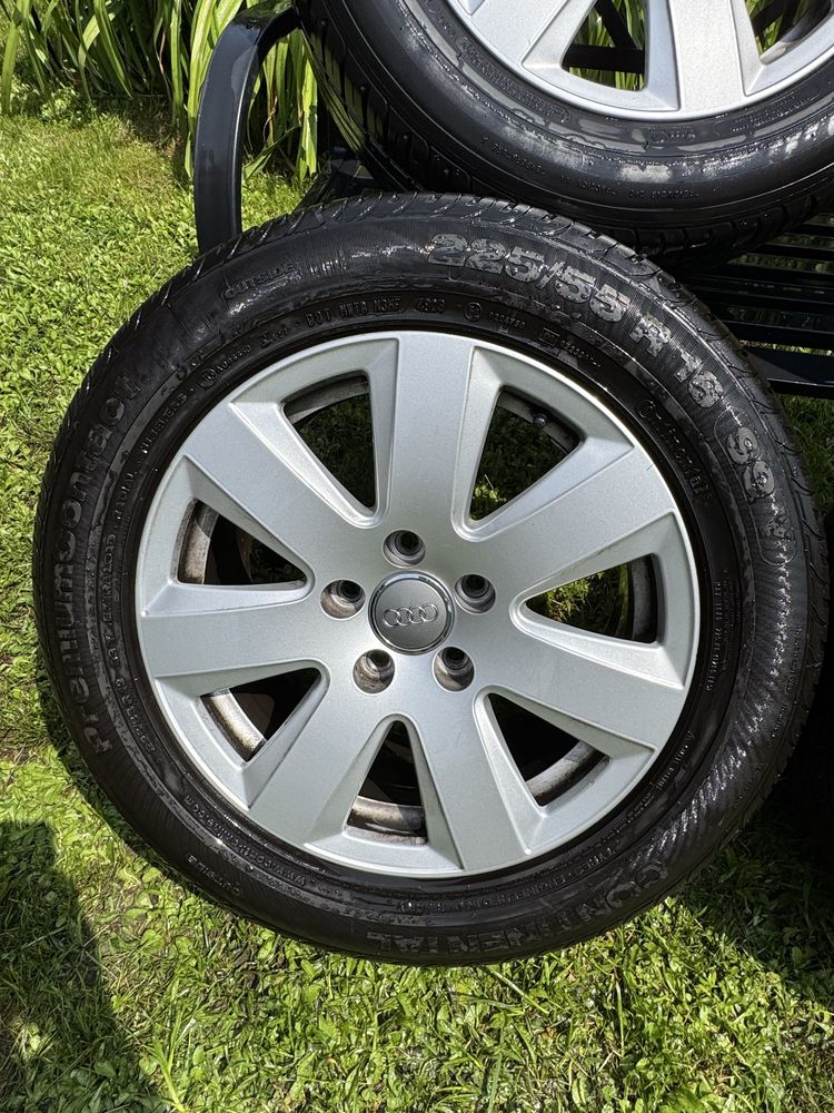 Koła felgi opony letnie audi A6 C6 A4 B6 205/60 R16 continetal