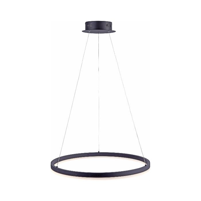 Lampa LED zwis ring koło GIGANT 80cm czarna antracyt ściemniacz DESIGN
