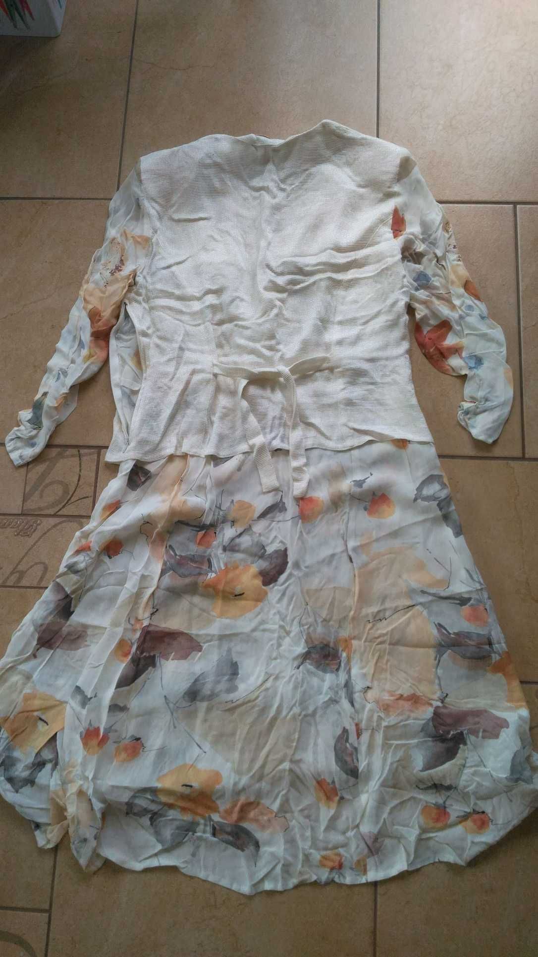 sukienka z kamizelką rozmiar XL