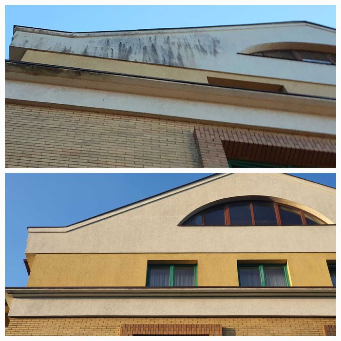 Mycie elewacji i kostki brukowej