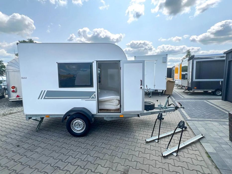 Nowim Przyczepa  Przyczepa kempingowa sypialnia mobilna kamper ciężarowa 1300kg kat B