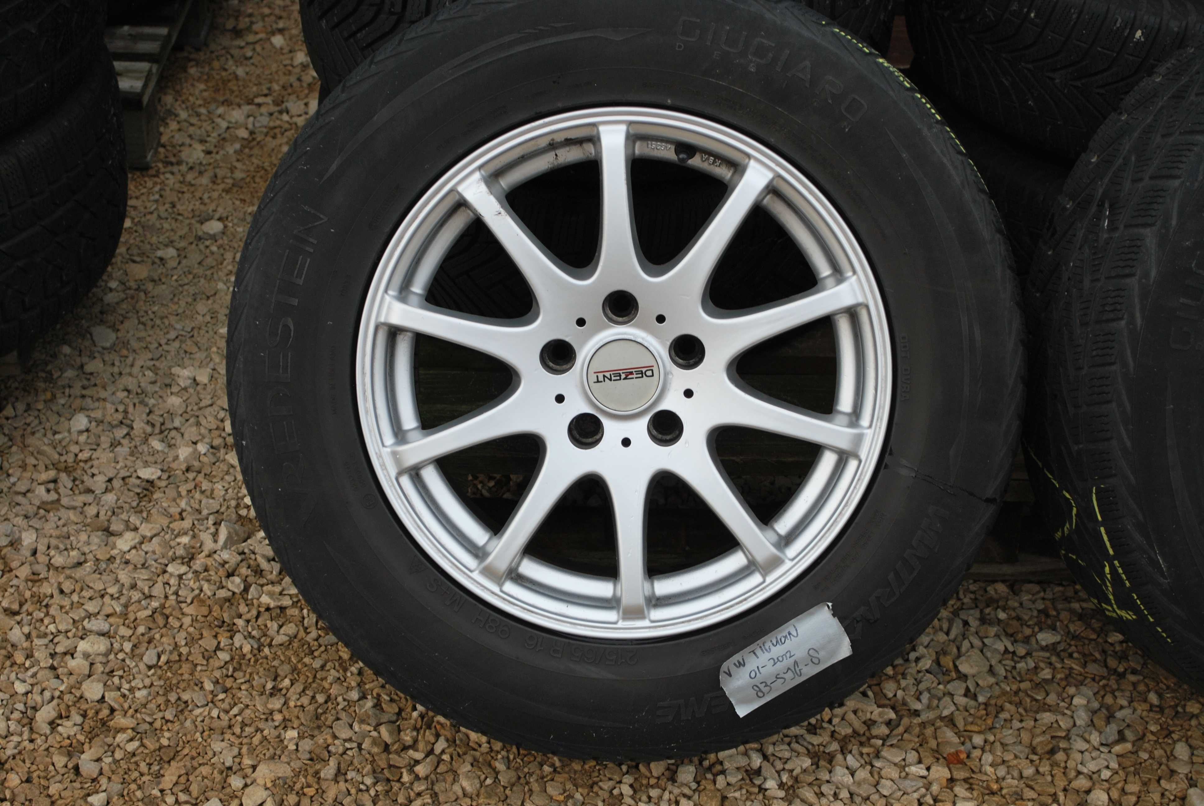Koła 215/65/R16 5x112 Alufelgi + opony zimowe VW Sharan Tiguan