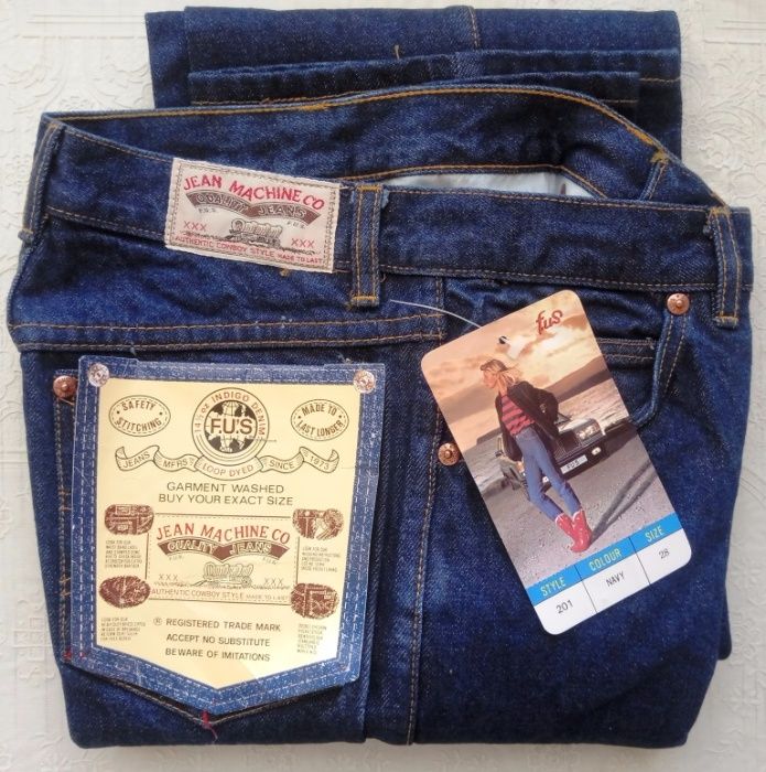 Редкие винтажные джинсы из 80х F.U.'S W28 Lee Levi's Wrangler Rifle