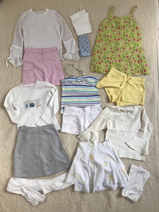 Mega paka ubranek dziecięcych dla dziewczynki 7-8 lat, vintage markowe