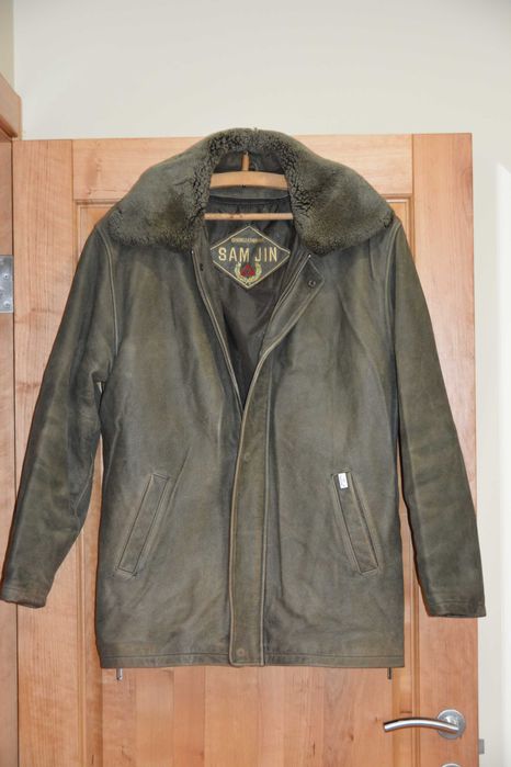 Куртка чоловіча шкіряна зимова / осіння розмір L