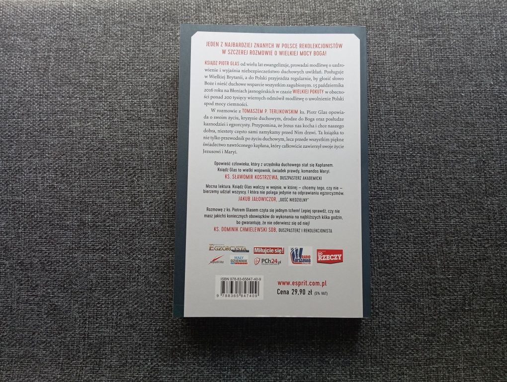 Książka Dzisiaj trzeba wybrać ks. Piotr Glas