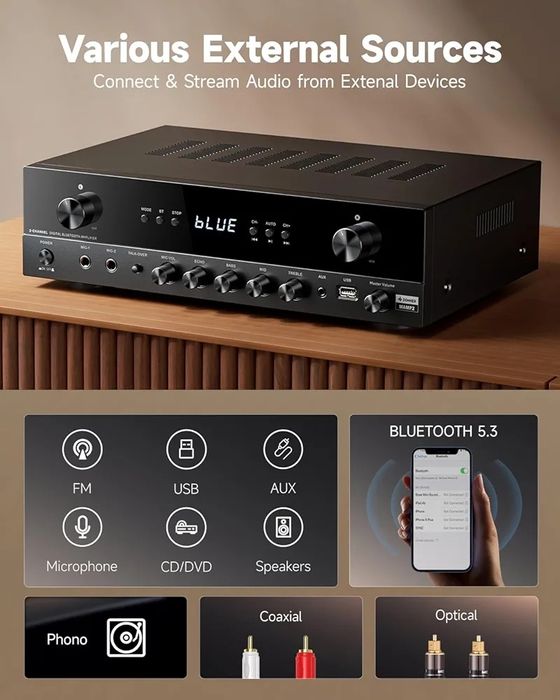 Amplituner Donner MAMP2 bluetooth