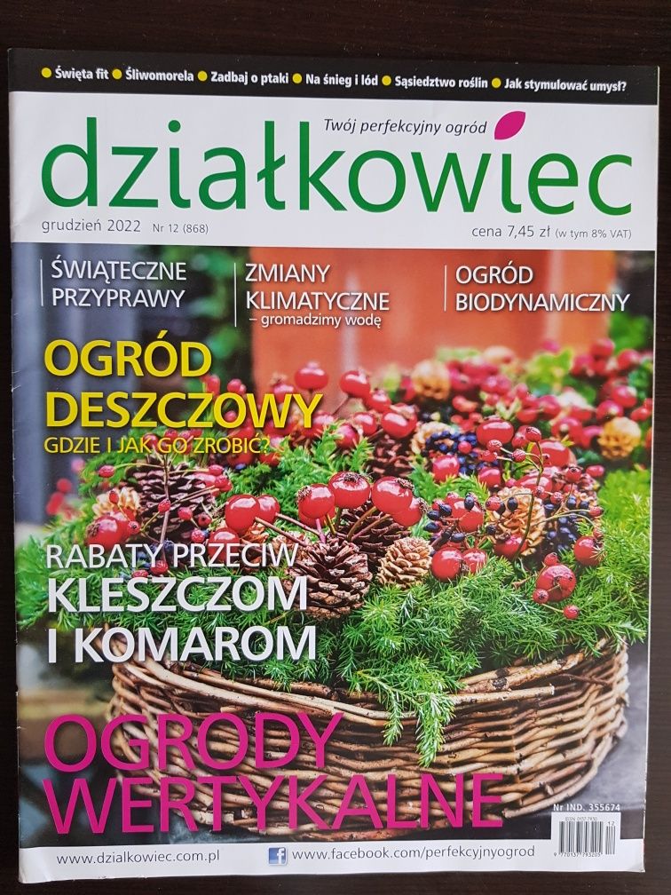 Magazyn gazeta " Działkowiec" 2022-23r. 10szt.