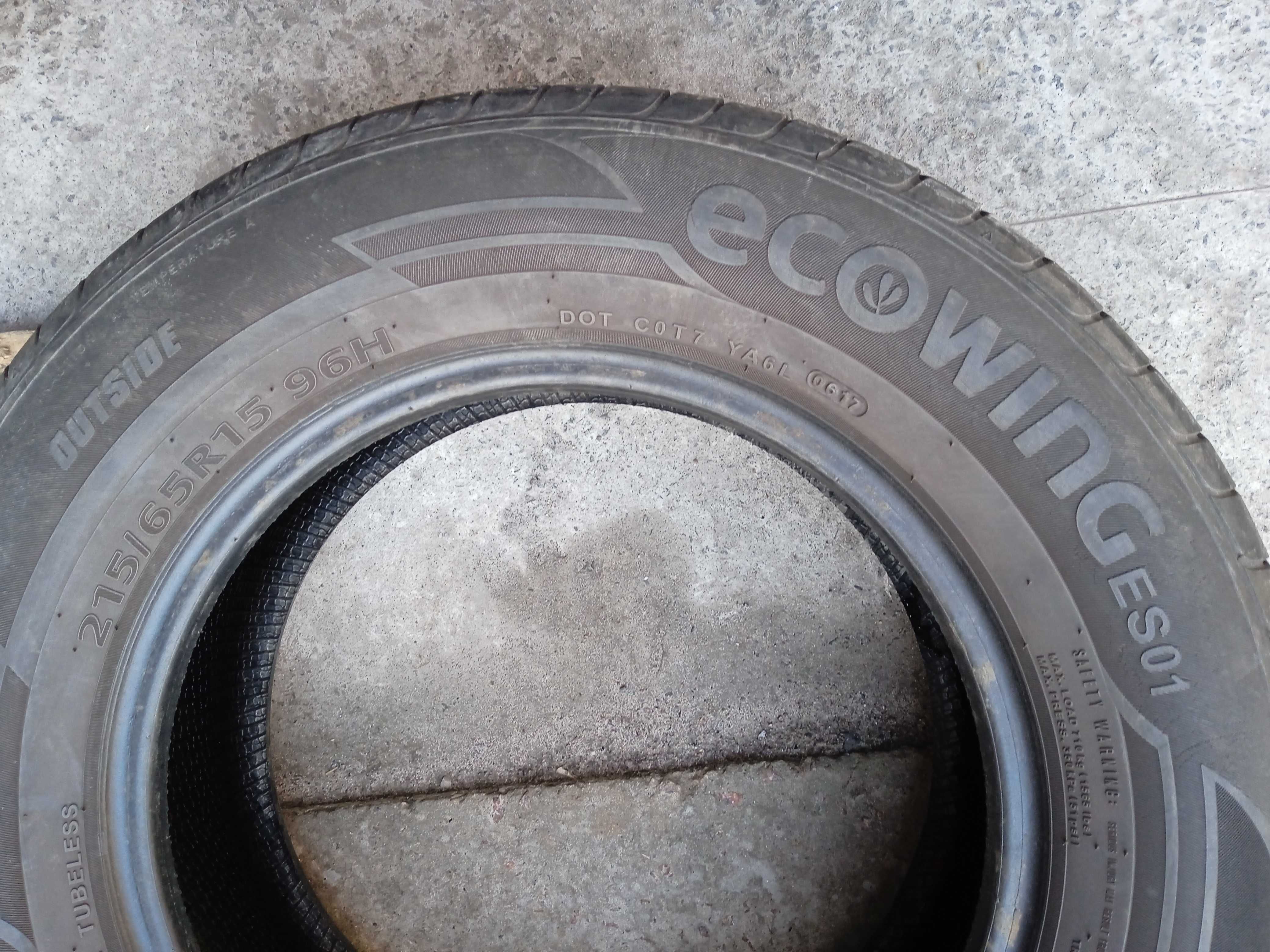 Літо 215/65 R15 kumho ecowing es 01, ціна за пару 2000 грн