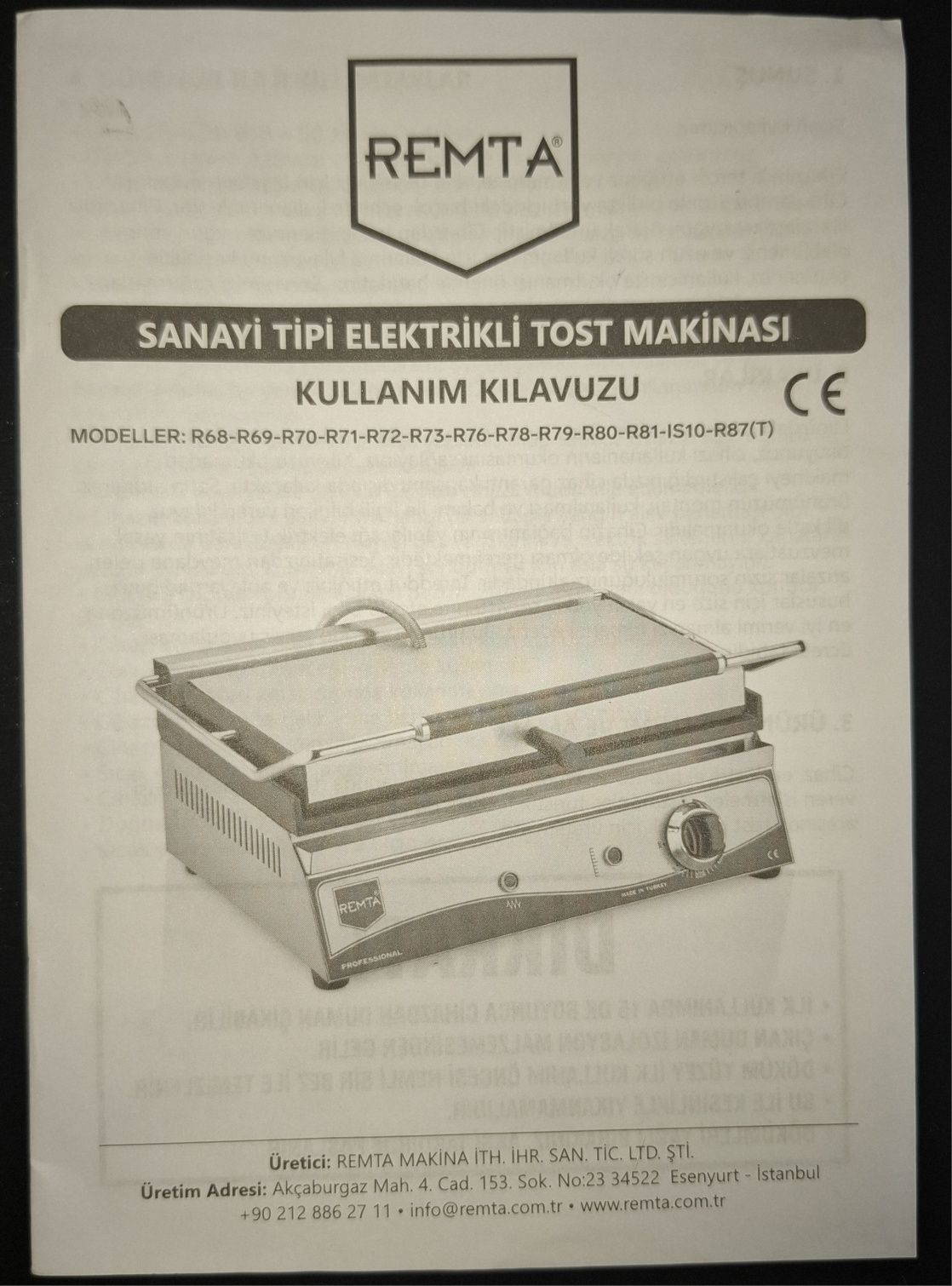 Гриль контактний REMTA R72