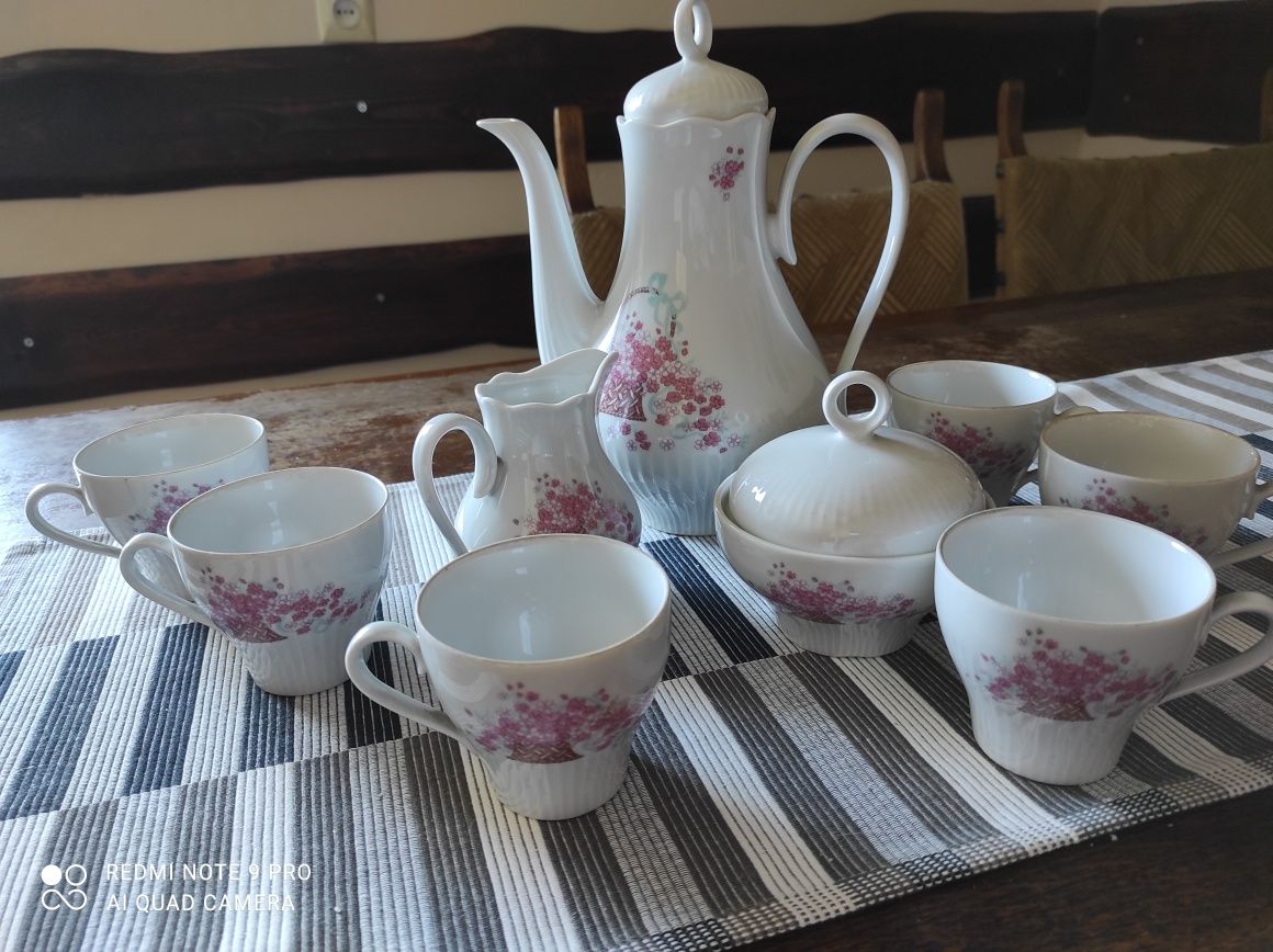 Stary zestaw porcelanowy herbaciany Ilmenau