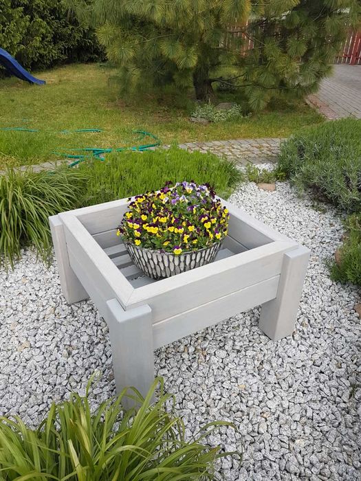 Drewniane donice doniczki solidne Donica doniczka skrzynia tarasowa