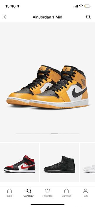 Air Jordan 1 taxi colors