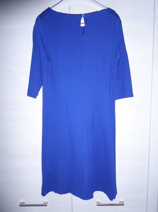 Prosta klasyczna sukienka niebieska Orsay rozmiar 38