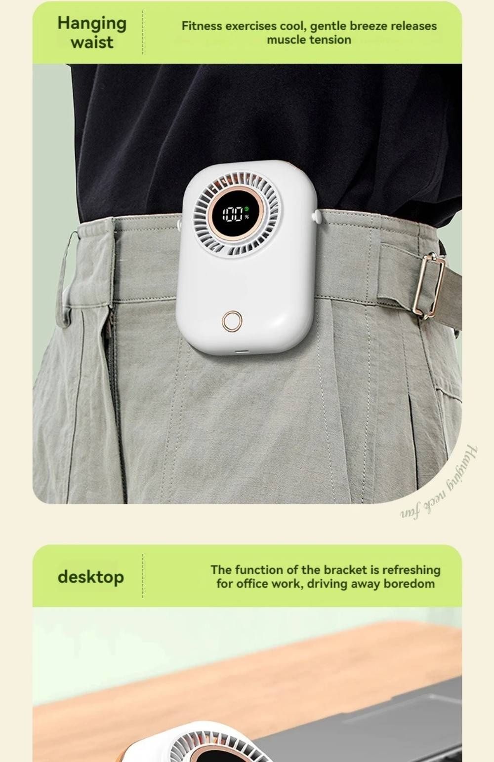 Ventilador de cintura/pescoço