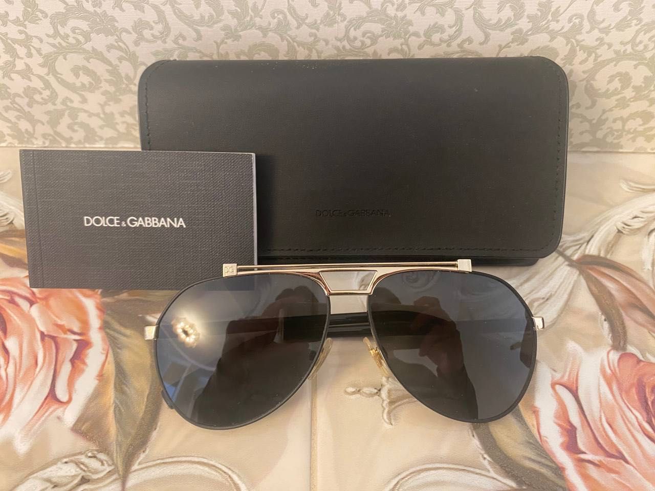 Чоловічі сонцезахисні окуляри авіатори Dolce & Gabbana