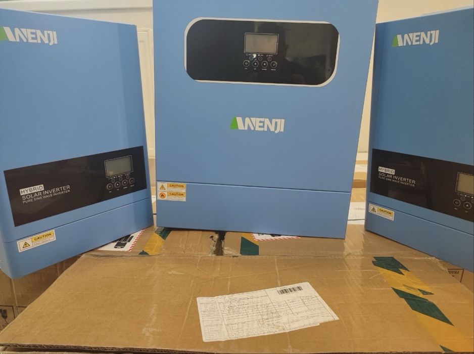 Гібридний інвентор Anenji 11 квт, 2 MPPT, wifi, працює без батареї.