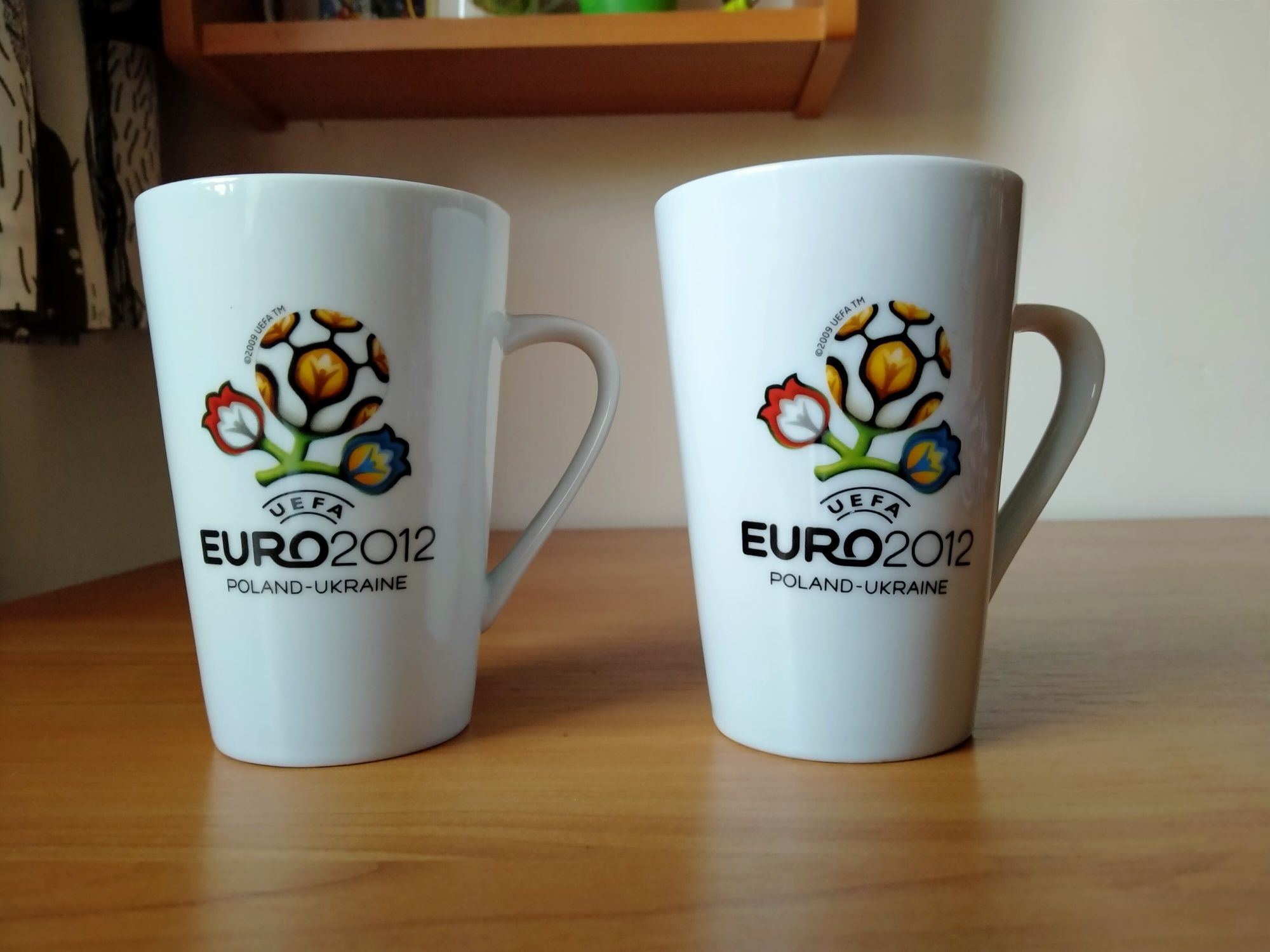 Kolekcjonerskie licencjonowane kubki 2szt.UEFA EURO 2012 Polska-Ukrain