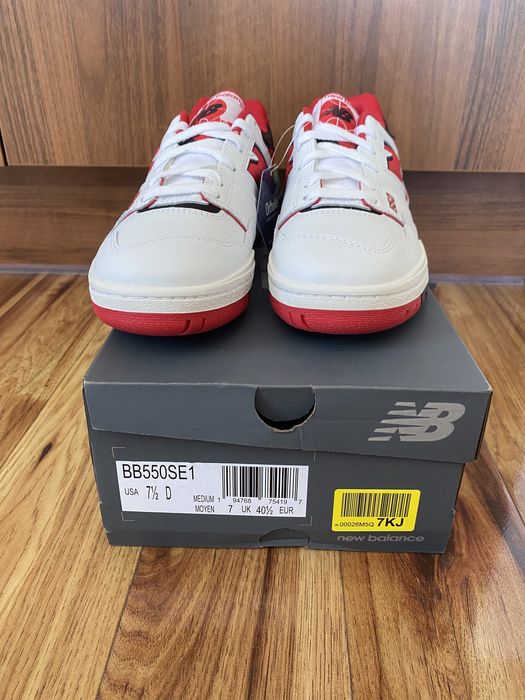 New balance 550 White Red  37.5 38 38.5 40.5 44