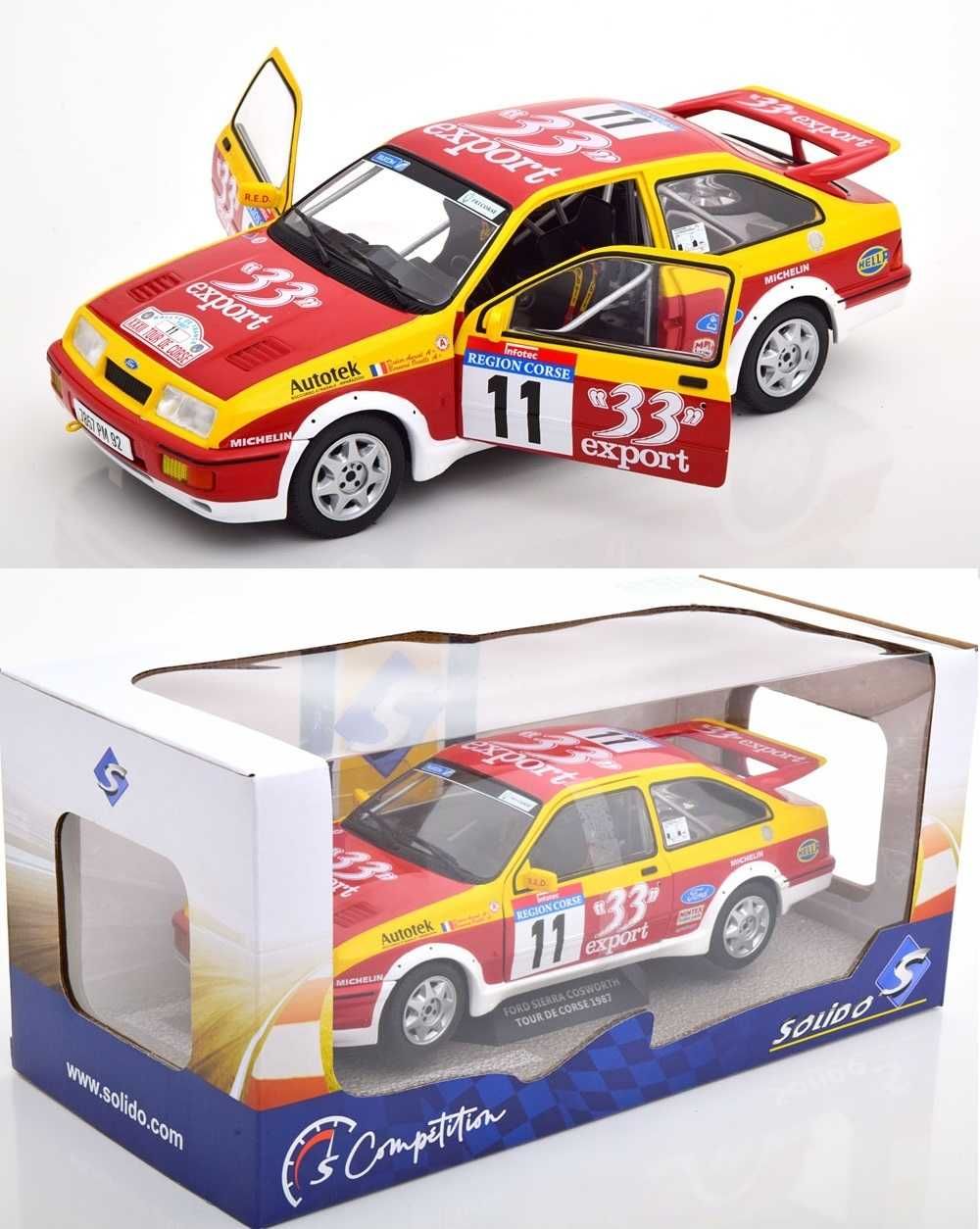 Ferrari, Ford Sierra, Lada Niva, Alfa Romeo, Opel, Mercedes 1:18