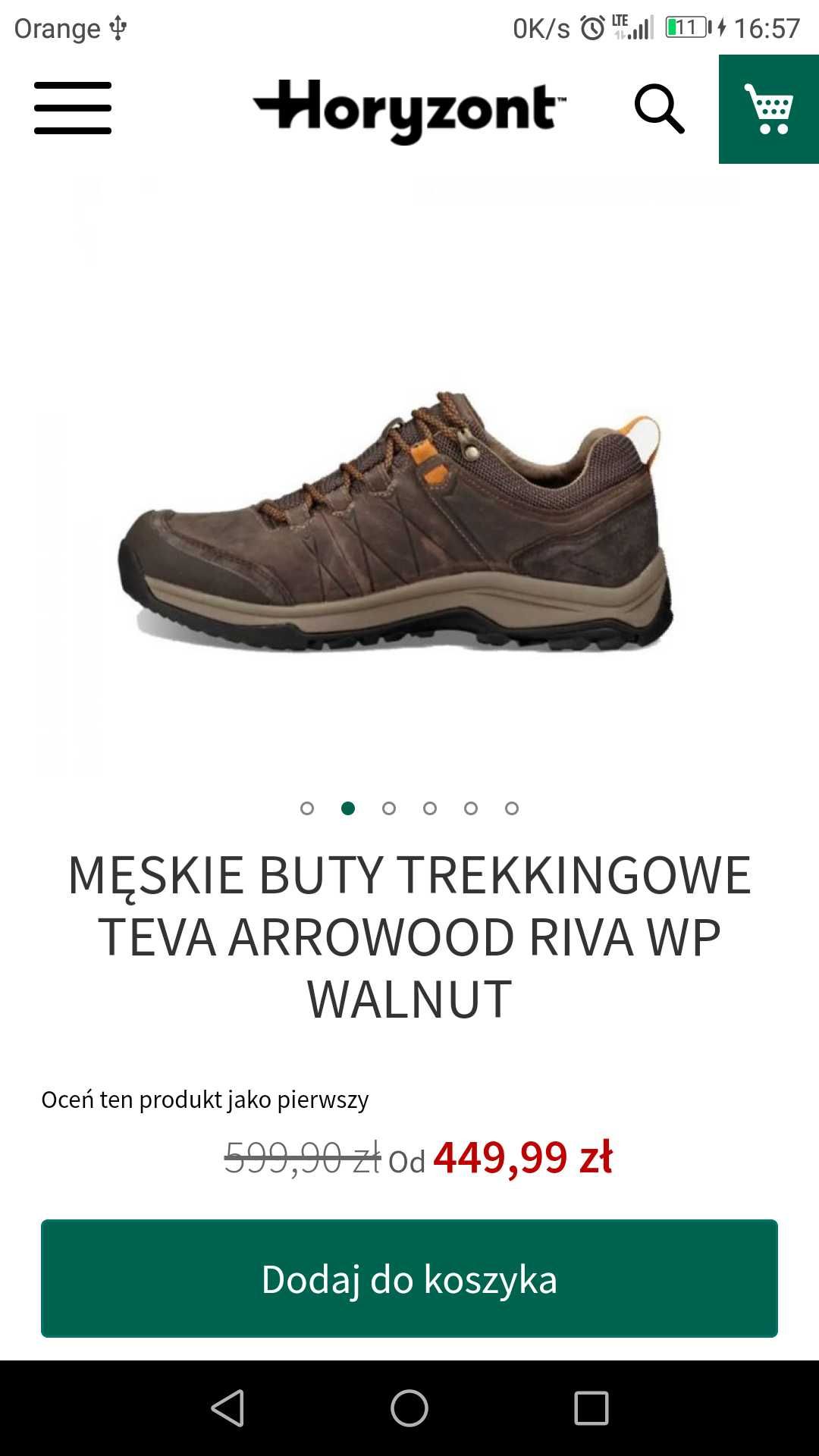 Buty trekkingowe teva arrowood 37 23.5cm