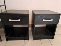 STOLIK NOCNY X2, czarny kolor