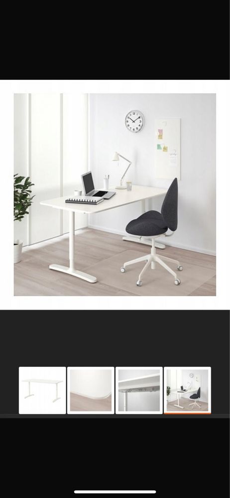 Biurko Ikea 160x80 biale
