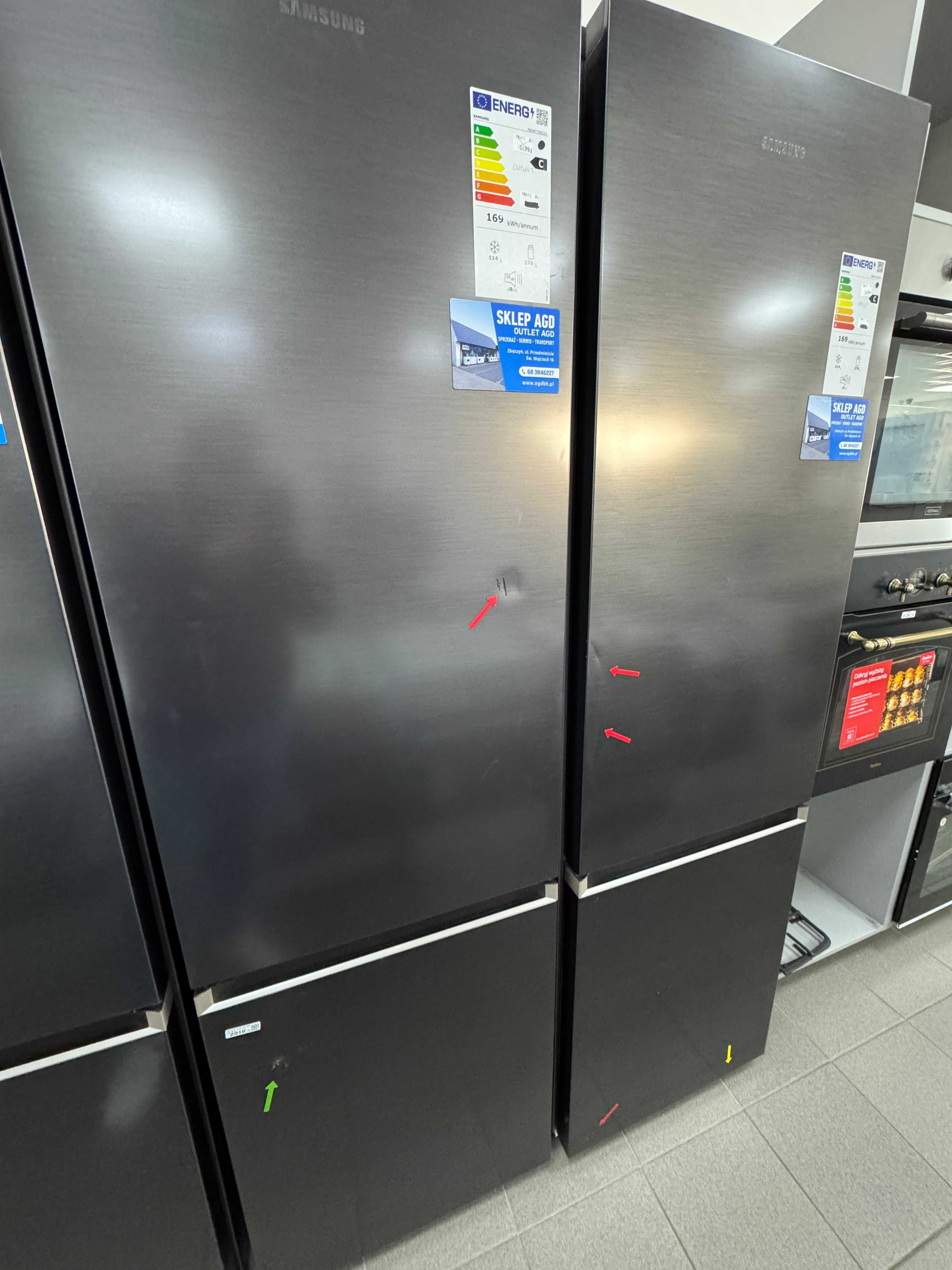 OUTLET Lodówka Samsung RB38T705CB1 Pełny No Frost 203cm - Gwarancja -