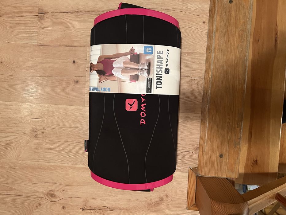 Platforma równoważna fitness Domyos z gumami