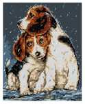 Zestaw do haftu psy Beagle (6033)