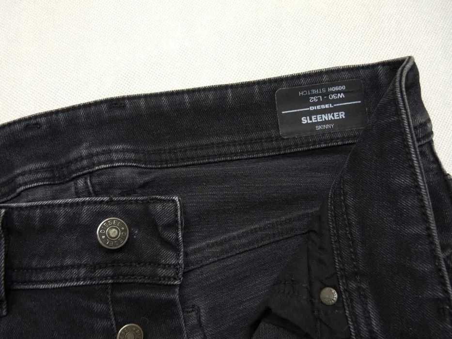 DIESEL SLEENKER X W30 L34 czarne opium rick owens rurki skinny slim