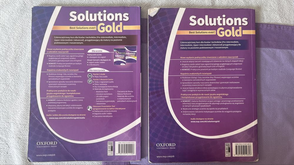 Solutions gold intermediate podręcznik angielski oxford