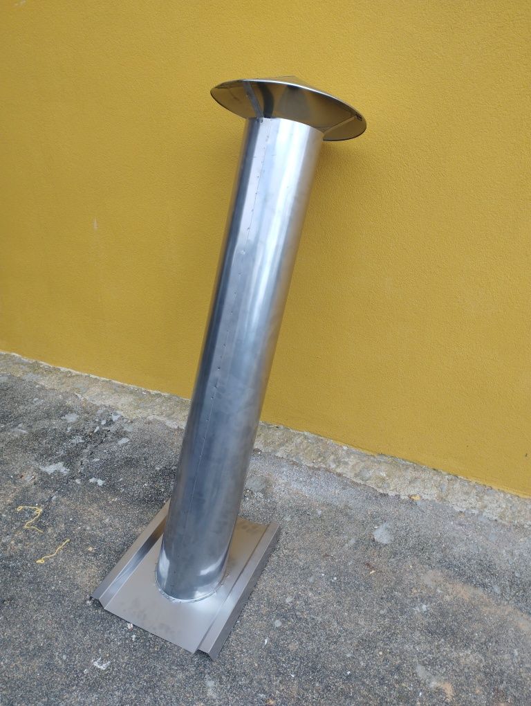 Chaminé em inox para salamandra