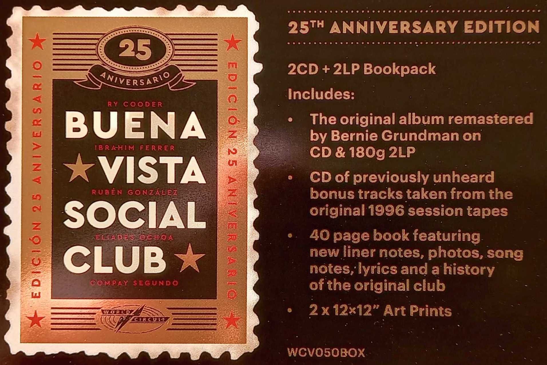 Buena Vista Social Club 25th Anniversary  2 x LP i 2 x CD oraz książka