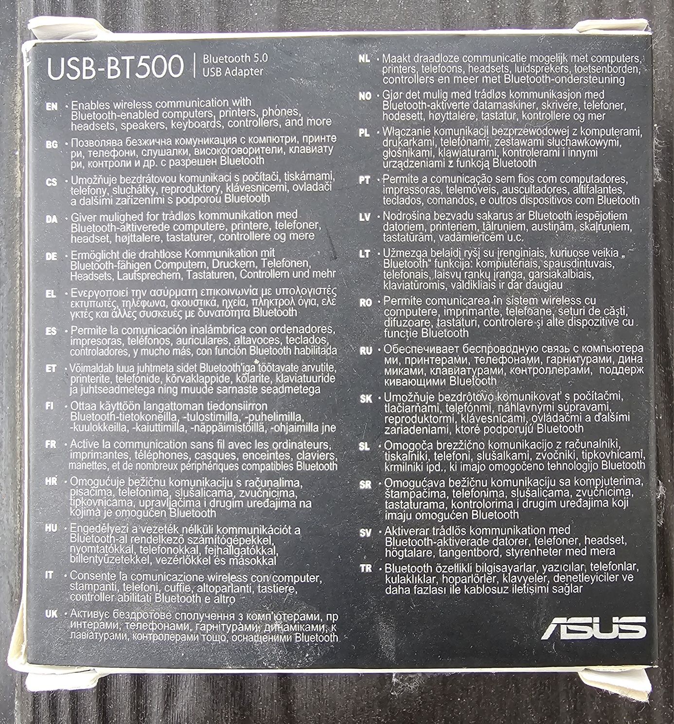 adapter Bluetooth ASUS USB-BT500 (Bluetooth 5.0) na USB