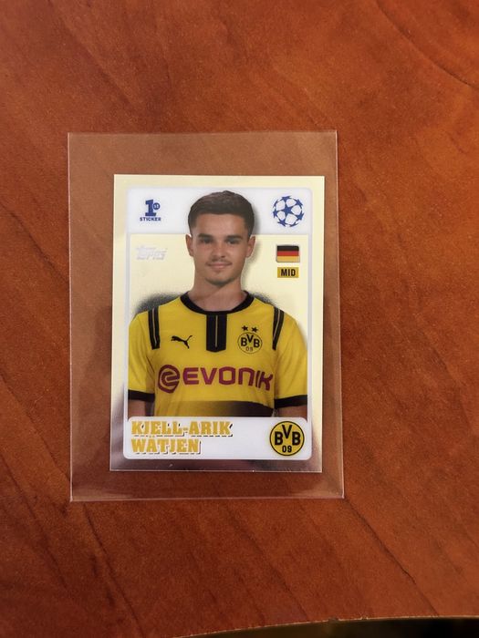 Naklejka Parrallel Refractor Wajten Topps Champions League