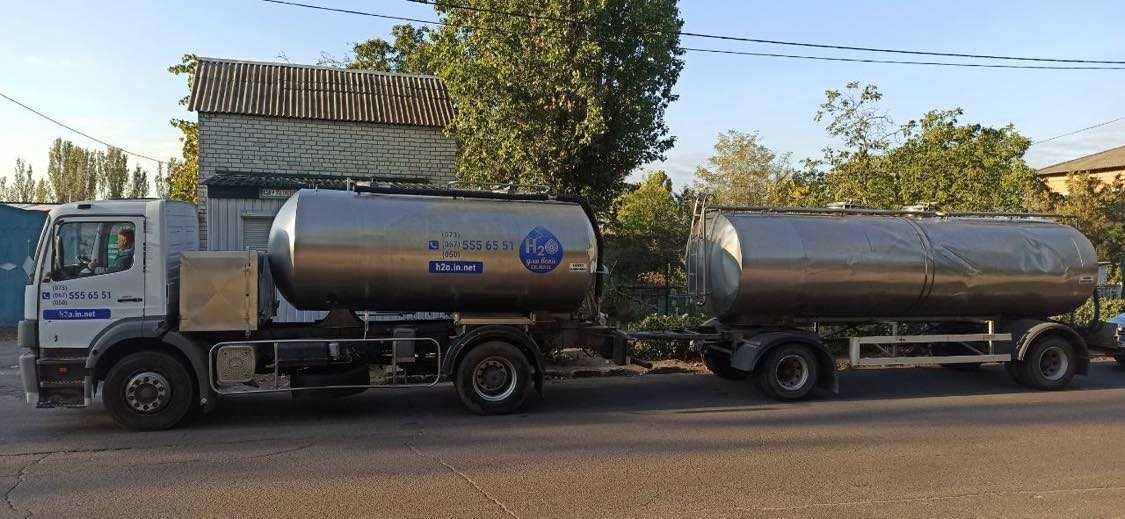 Доставка питної води наливом від 1 - 80 кубів!
