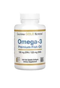 Omega 3 - California gold - 100 капсул ( омега3 , омега-3 ) жир